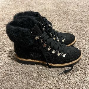 INC sparkly boots
